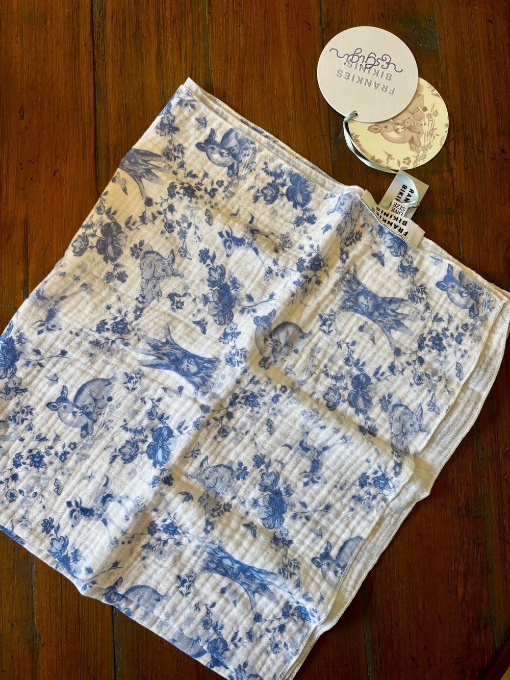 NWT Frankie’s bikinis x Gigi HADID Fawn toile head scarf